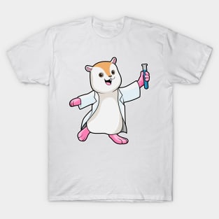 Hamster as Scientist with Test tube T-Shirt